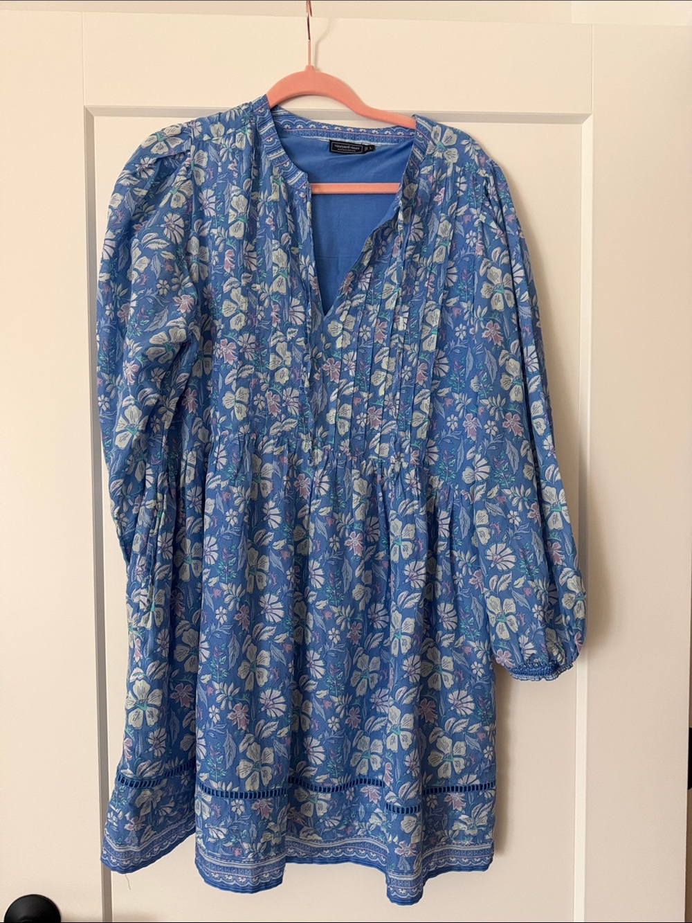 Vineyard Vines Blue Floral women’s ' Cotton Dress